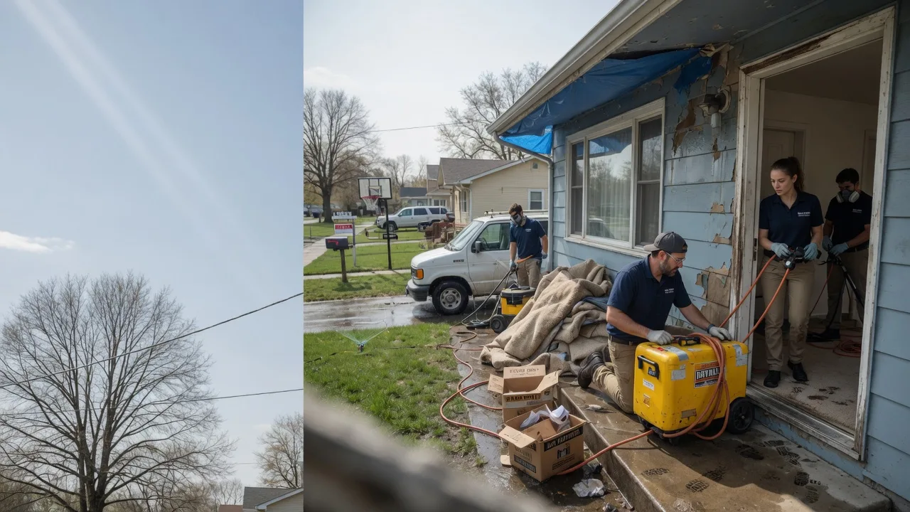 Basement Flood Cleanup in Kampsville, IL near me